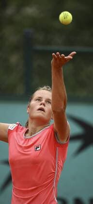 Karin Knapp (Italien) Tennis Damen French Open 2008, WTA Tour, Grand Slam, Vdig Einzelbild Roland Garros Paris