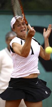 Martina Müller (Deutschland) Tennis Damen French Open 2008, WTA Tour, Grand Slam, Vdig Einzelbild Roland Garros Paris