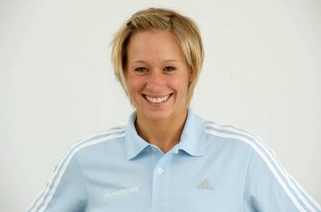 Jennifer Bongardt (Deutschland) Kanu OS Sommer Damen Kanusport 2008, Olympische Sommerspiele Peking, Vorschau, Spiele, Porträt o0 Fotostudio, Studioaufnahme, Markkleeberg