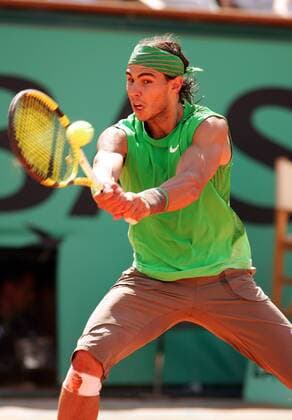 Rafael Nadal (Spanien) Tennis Herren French Open 2008, ATP Tour, Grand Slam, Vdig Einzelbild Roland Garros Paris
