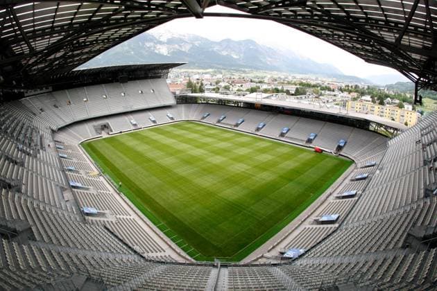 Tivoli in Innsbruck - Austragungsort der EURO 2008 und Heimspielstätte des FC Wacker Tirol Innsbruck -  Fußball EM Herren Vorschau EURO 2008, Stadionstory, Fotostory, Austragungsort, Wettkampfstätte, Spielstätte, Totale Tivoli o0 Neu Innsbruck