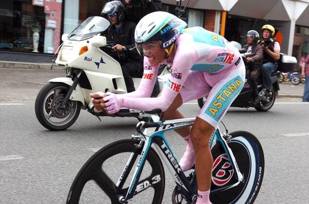 Alberto Contador (Spanien Astana) -  Radsport Herren Giro d Italia 2008, ditalia, Straßenradsport, Straße, Rad, Einzelzeitfahren, Zeitfahren, Einzelbild 21. Etappe: Cesano Maderno - Mailand
