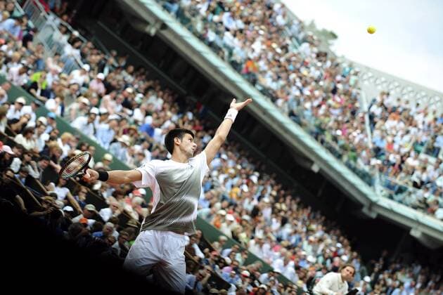 Novak Djokovic (Serbien) -  Tennis Herren French Open 2008, Grand Slam, ATP Tour Einzelbild Roland Garros Paris