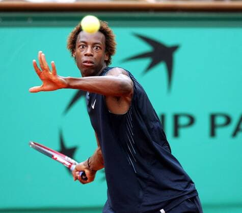 Gael Monfils (Frankreich) Tennis Herren French Open 2008, ATP Tour, Grand Slam Einzelbild Roland Garros Paris