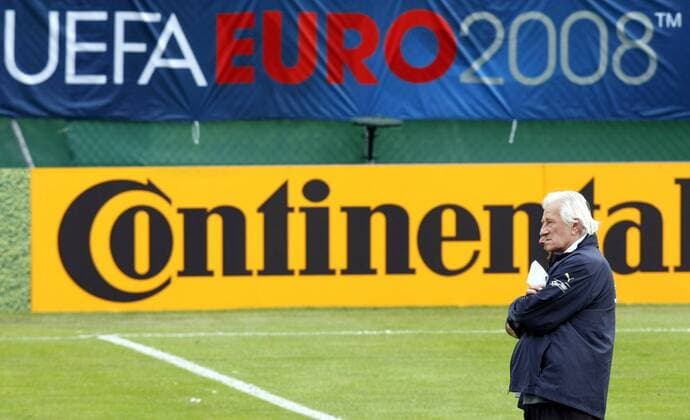Nationaltrainer Karel Brückner (Tschechien) -  Fußball EM Herren Vorschau EURO 2008, Nationalmannschaft, Training Totale Seefeld