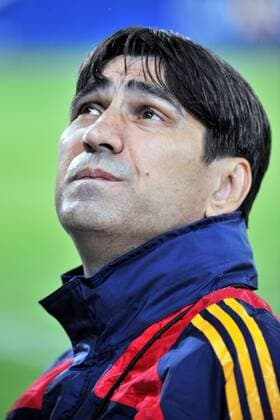Nationaltrainer Victor Piturca (Rumänien) -  Fußball EM Herren Vorschau EURO 2008, Nationalmannschaft, Training Porträt St. Gallen Fußball EM Herren Vorschau EURO 2008, Nationalmannschaft, Training Porträt St. Gallen