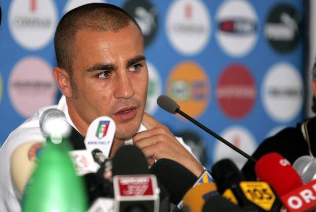 Fabio Cannavaro (Italien) - Pressekonferenz -  Fußball EM Herren Vorschau Euro 2008, Nationalteam, Pressekonferenz, Pressetermin, Porträt Oberwaltersdorf
