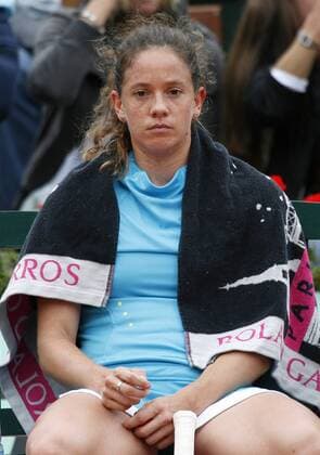 Patty Schnyder (Schweiz) enttäuscht -  (PAR20080603102) Tennis Damen French Open 2008, Grand Slam, WTA Tour, Vdig Einzelbild Roland Garros Paris Enttäuschung, Tennis Damen French Open 2008, Grand Slam, WTA Tour, Vdig Einzelbild Roland Garros Paris Enttäuschung,