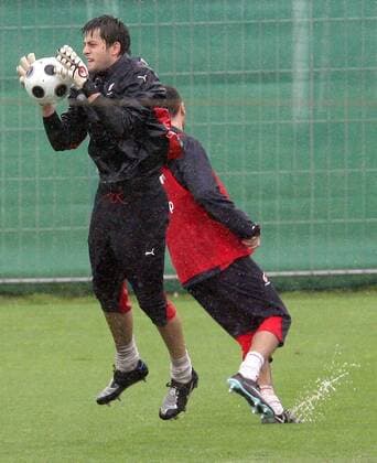 Torwart Lukasz Fabianski (Polen) -  (080604MBI017) Fußball EM Herren Vorschau Euro 2008, Nationalmannschaft, Training Einzelbild Bad Waltersdorf
