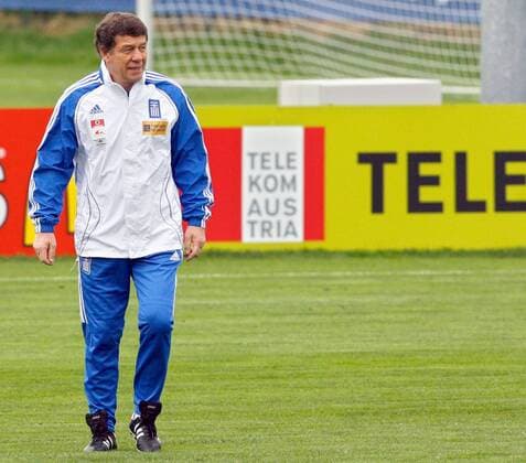 Nationaltrainer Otto Rehhagel (Griechenland) -  Fußball EM Herren Vorschau Euro 2008, Nationalmannschaft, Training Einzelbild Seekirchen