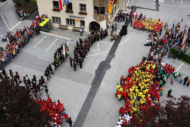 Empfang der spanischen Nationalmannschaft zur Euro 2008 in Innsbruck -  - NOxONLINExUSE Fußball EM Herren Euro 2008, Ankunft, Empfang, Nationalmannschaft, Spanien Totale Innsbruck
