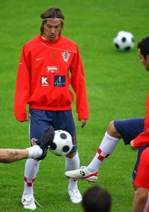 Dario Simic (Kroatien) - Training -  Fußball EM Herren Vorschau EURO 2008, Nationalmannschaft, Training Einzelbild Oberwart