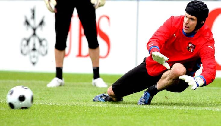 Torwart Petr Cech (Tschechien) -  Fußball EM Herren Vorschau Euro 2008, Nationalteam, Training, Vdig Einzelbild Basel
