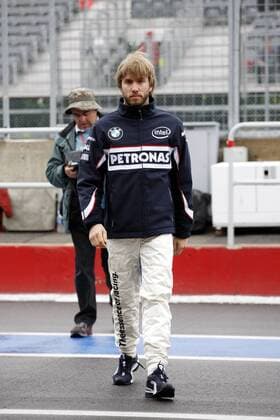 Nick Heidfeld (Deutschland BMW Sauber) Motorsport Grand Prix Herren Großer Preis von Kanada 2008, Formel 1 Weltmeisterschaft, F1, F, GP, WM, 1. Training Einzelbild Montur Motorsport Grand Prix Herren Großer Preis von Kanada 2008, Formel 1 Weltmeisterschaft, F1, F, GP, WM, 1. Training Einzelbild Montur