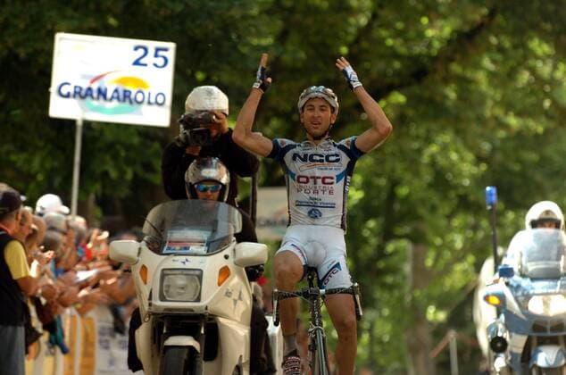 Enrico Rossi (Italien NGC Medical OTC Industria Porte) gewinnt das Memorial Marco Pantani 2008 -  Radsport Herren Memorial Marco Pantani 2008, Straßenradsport, Straße, Rad, Gedenkrennen, Gedenken, Erinnerung, Gruppe Cesenatico Freude,