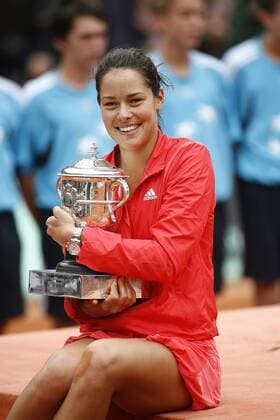 Ana Ivanovic (Serbien) gewinnt die French Open 2008 Tennis Damen French Open 2008, Grand, Slam, WTA Tour, Finale Einzelbild Roland Garros Paris