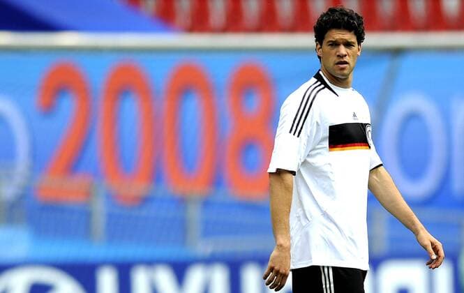Michael Ballack (Deutschland) - 2008, sein Jahr? -  Fußball EM Herren Euro 2008, Training, Nationalteam, Einzelbild Klagenfurt Fußball EM Herren Euro 2008, Training, Nationalteam, Einzelbild Klagenfurt
