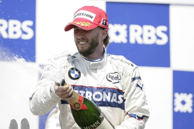 Nick Heidfeld (Deutschland BMW Sauber) belegt Platz 2 im Rahmen des GP Kanada 2008 -  Motorsport Grand Prix Herren Großer Preis von Kanada 2008, Formel 1 Weltmeisterschaft, F1, F, GP, WM, Einzelbild Montreal Freude, Motorsport Grand Prix Herren Großer Preis von Kanada 2008, Formel 1 Weltmeisterschaft, F1, F, GP, WM, Einzelbild Montreal Freude,