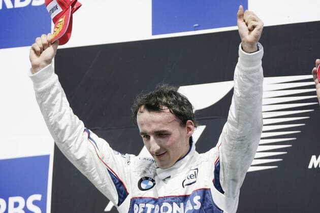 Robert Kubica (Polen BMW Sauber) gewinnt den GP Kanada 2008 -  Motorsport Grand Prix Herren Großer Preis von Kanada 2008, Formel 1 Weltmeisterschaft, F1, F, GP, WM, Einzelbild Montreal Freude, Motorsport Grand Prix Herren Großer Preis von Kanada 2008, Formel 1 Weltmeisterschaft, F1, F, GP, WM, Einzelbild Montreal Freude,