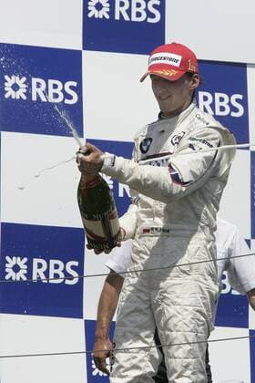 Robert Kubica (Polen BMW Sauber) - Sieger GP von Kanada 2008 Motorsport Grand Prix Herren Großer Preis von Kanada 2008, Formel 1 Weltmeisterschaft, F1, F, GP, WM Einzelbild Montreal Freude, Motorsport Grand Prix Herren Großer Preis von Kanada 2008, Formel 1 Weltmeisterschaft, F1, F, GP, WM Einzelbild Montreal Freude,