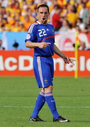 Franck Ribery (Frankreich) Fußball Länderspiel Herren EURO 2008, EM, Nationalteam, Nationaltrikot, Frankreich Einzelbild Zürich Fußball Länderspiel Herren EURO 2008, EM, Nationalteam, Nationaltrikot, Frankreich Einzelbild Zürich