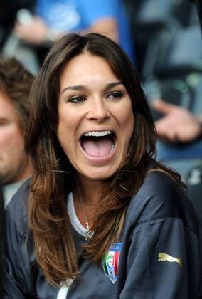 Model Alena Seredova, Freundin von Torwart Gianluigi Buffon (Italien) - Fußball Länderspiel Herren EURO 2008, EM, Nationalmannschaft, Porträt Bern Fußball Länderspiel Herren EURO 2008, EM, Nationalmannschaft, Porträt Bern