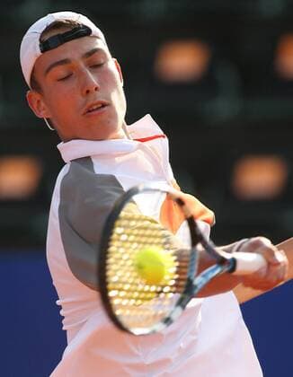 Jerzy Janowicz (Polen) -  (061008msm1) Tennis Herren Orange Open 2008, ATP Tour Einzelbild Sopot Dynamik, Tennis Herren Orange Open 2008, ATP Tour Einzelbild Sopot Dynamik,