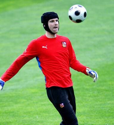 Torwart Petr Cech (Tschechien) -  Fußball EM Herren Euro 2008, Nationalteam, Training Einzelbild Genf Fußball EM Herren Euro 2008, Nationalteam, Training Einzelbild Genf