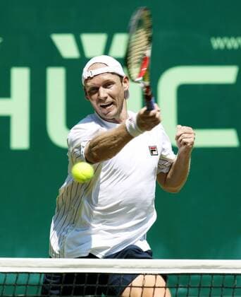 Rainer Schüttler (Deutschland) Tennis Herren Gerry Weber Open 2008, ATP Tour Einzelbild Halle Westfalen Dynamik, Tennis Herren Gerry Weber Open 2008, ATP Tour Einzelbild Halle Westfalen Dynamik,