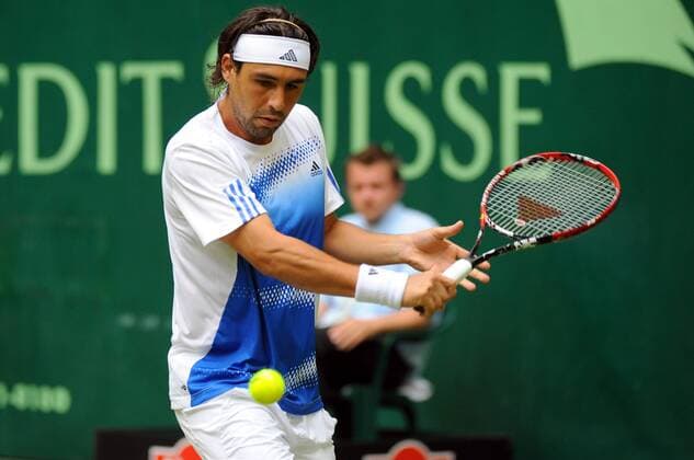 Marcos Baghdatis (Zypern) Tennis Herren Gerry Weber Open 2008, ATP Tour Einzelbild Halle Westfalen Dynamik, Tennis Herren Gerry Weber Open 2008, ATP Tour Einzelbild Halle Westfalen Dynamik,