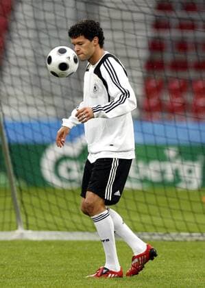 Michael Ballack (Deutschland) -  Fußball EM Herren EURO 2008, Nationalmannschaft, Training Einzelbild Klagenfurt Fußball EM Herren EURO 2008, Nationalmannschaft, Training Einzelbild Klagenfurt
