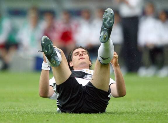 Mario Gomez (Deutschland) Fußball EM Herren Euro 2008, Länderspiel, Nationalteam, Nationaltrikot Einzelbild Klagenfurt Enttäuschung,
