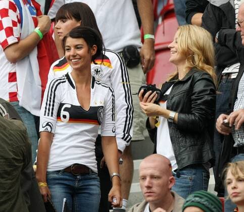 Jenny, Freundin von Simon Rolfes (Deutschland), am Rande des EM Spiels von Deutschland Fußball EM Herren EURO 2008, Länderspiel, Nationalmannschaft, privat Gruppe Klagenfurt
