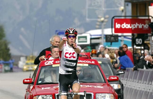 Chris Anker Sörensen (Dänemark CSC) gewinnt die 6. Etappe der Dauphine Libere 2008 -  Radsport Herren Criterium du Dauphine Libere 2008, ProTour, Straßenradsport, Straße, Rad Einzelbild 6. Etappe: Morzine - La Toussuire Freude,