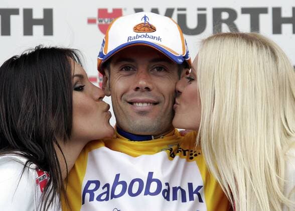 Oscar Freire Gomez (Spanien Rabobank) gewinnt die 1. Etappe der Tour de Suisse 2008 Radsport Herren Tour de Suisse 2008, Straßenradsport, Straße, Rad, ProTour Gruppe 1. Etappe: Langnau - Langnau Freude,