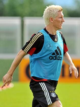 Bastian Schweinsteiger (Deutschland) -  Fußball EM Herren Euro 2008, Training, Nationalteam, Einzelbild Ascona