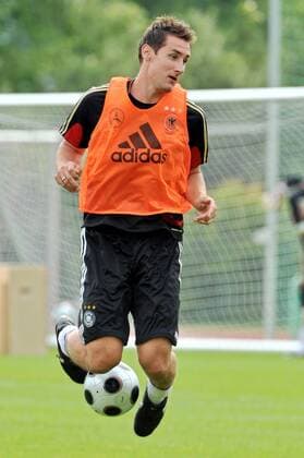 Miroslav Klose (Deutschland) -  Fußball EM Herren Euro 2008, Training, Nationalteam, Einzelbild Ascona