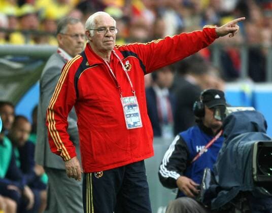 Nationaltrainer Luis Aragones (Spanien) gibt Anweisungen Fußball Länderspiel Herren EURO 2008, EM, Nationalteam, Spanien Einzelbild Innsbruck