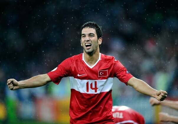 Arda Turan (Türkei) - Torjubel - Fußball EM Herren Euro 2008, Länderspiel, Nationalmannschaft, Einzelbild Genf Freude, Fußball EM Herren Euro 2008, Länderspiel, Nationalmannschaft, Einzelbild Genf Freude,