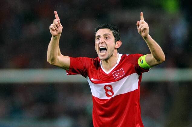 Nihat Kahveci (Türkei) - Torjubel -  Fußball EM Herren Euro 2008, Länderspiel, Nationalmannschaft, Nationaltrikot Einzelbild Genf Freude, Begeisterung,