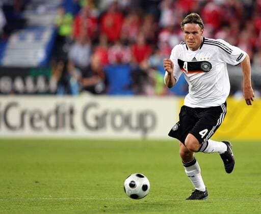 Clemens Fritz (Deutschland) -  Fußball EM Herren Euro 2008, Länderspiel, Nationalteam, Nationaltrikot Einzelbild Wien Dynamik, Fußball EM Herren Euro 2008, Länderspiel, Nationalteam, Nationaltrikot Einzelbild Wien Dynamik,