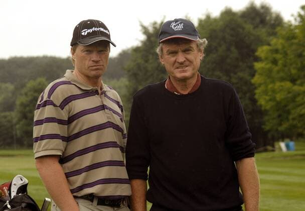 Oliver Kahn (li.) und Sepp Maier (beide Deutschland) Golf Herren BMW International Open 2008, Pro Am, ProAm, European PGA Tour Gruppe München Eichenried