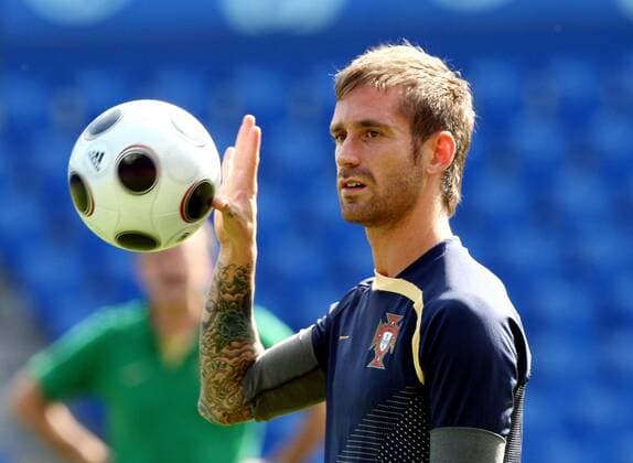 Raul Meireles (Portugal) -  Fußball EM Herren Euro 2008, Nationalmannschaft, Training Einzelbild Basel