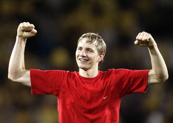 Roman Pavlyuchenko (Russland) - Schlussjubel - Fußball EM Herren Euro 2008, Länderspiel, Nationalteam, Einzelbild Innsbruck Freude,