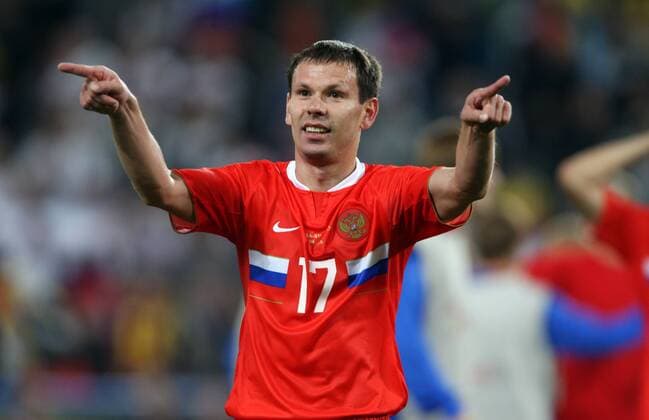 Konstantin Zyryanov (Russland) - Schlussjubel Fußball EM Herren Euro 2008, Länderspiel, Nationalteam, Nationaltrikot, Einzelbild Innsbruck Freude, Fußball EM Herren Euro 2008, Länderspiel, Nationalteam, Nationaltrikot, Einzelbild Innsbruck Freude,