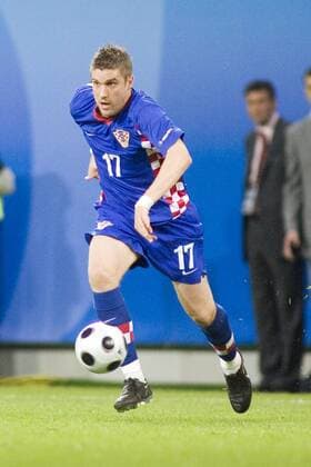 Ivan Klasnic (Kroatien) Fußball EM Herren Euro 2008, Länderspiel, Nationalteam, Nationaltrikot Einzelbild Klagenfurt Dynamik,