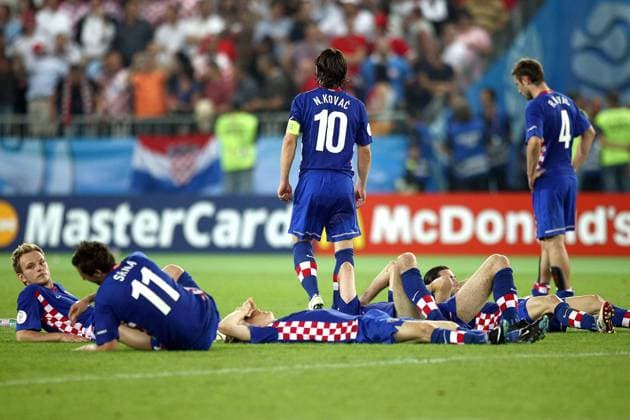 Enttäuschung Kroatien -  Fußball EM Herren EURO 2008, Länderspiel, Viertelfinale, Nationalteam, Nationaltrikot Totale Wien