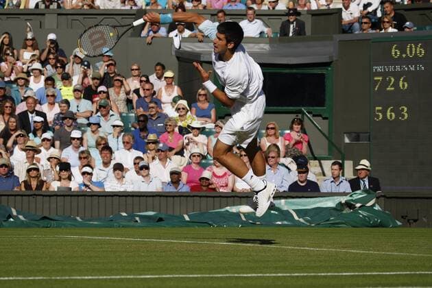 Novak Djokovic (Serbien) Tennis Herren All England Championships 2008, Grand Slam, ATP Tour Einzelbild Wimbledon London Dynamik,