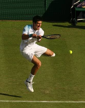 Novak Djokovic (Serbien) Tennis Herren All England Championships 2008, Grand Slam, ATP Tour Einzelbild Wimbledon London Dynamik,