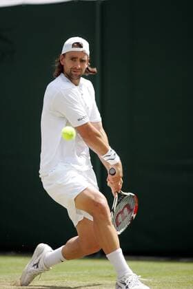 Nicolas Kiefer (Deutschland) -  Tennis Herren All England Championships 2008, Grand Slam, ATP Tour, Einzelbild Wimbledon London